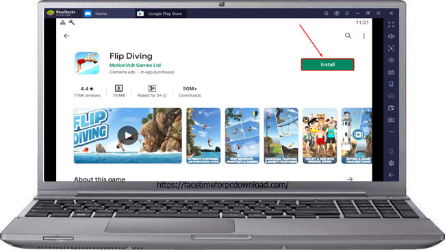 Flip Diving For PC Windows 10/8.1/8/7/XP/Mac/Vista Free Install
